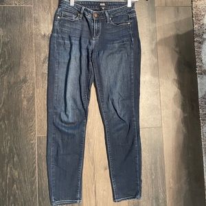 PAIGE Blue Low Rise Skinny Jeans (Size 27)